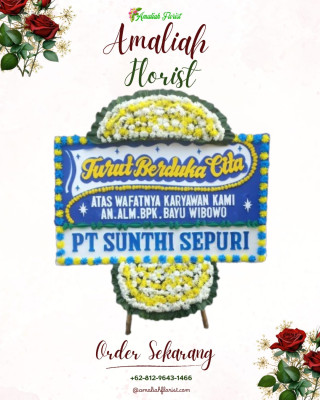 Papan Bunga Duka di Karangroto